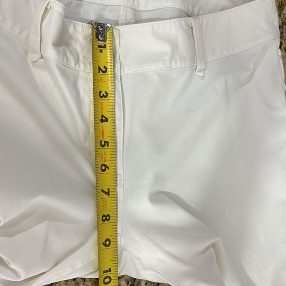 Eileen Fisher Organic Cotton Blend White Mid Rise Slim Pants Size 8 - Picture 10 of 10